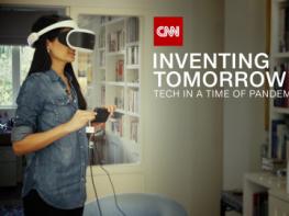 CNN, 코로나19가 가져온 급속한 기술혁신을 소개하는 특집 프로그램 ‘인벤팅 투모로우’ 방송 기사 이미지